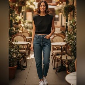 Zara Black Short sleeve t-shirt Small